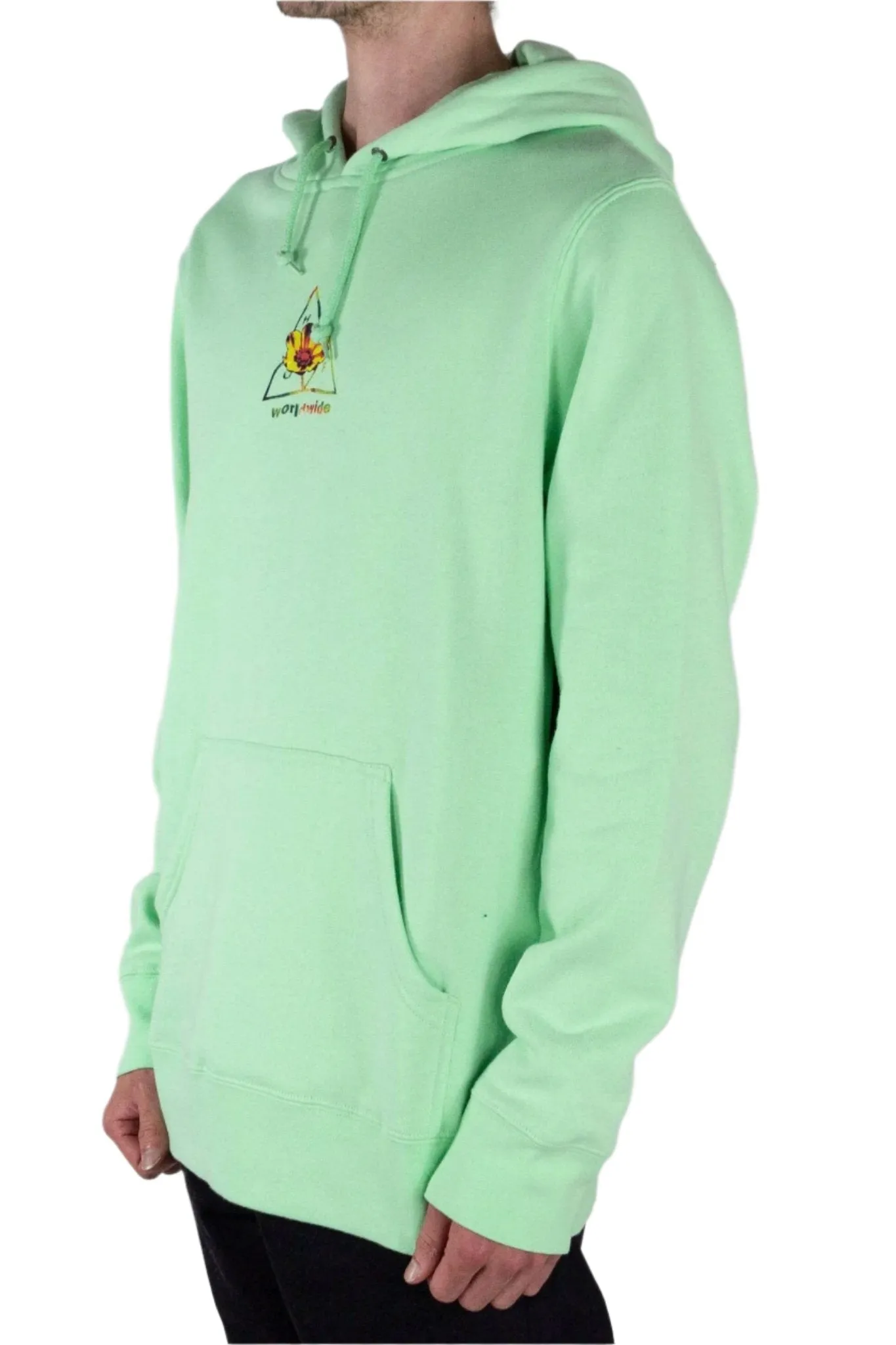 HUF Come Down Hoodie- Neo Mint exclusive at Remix