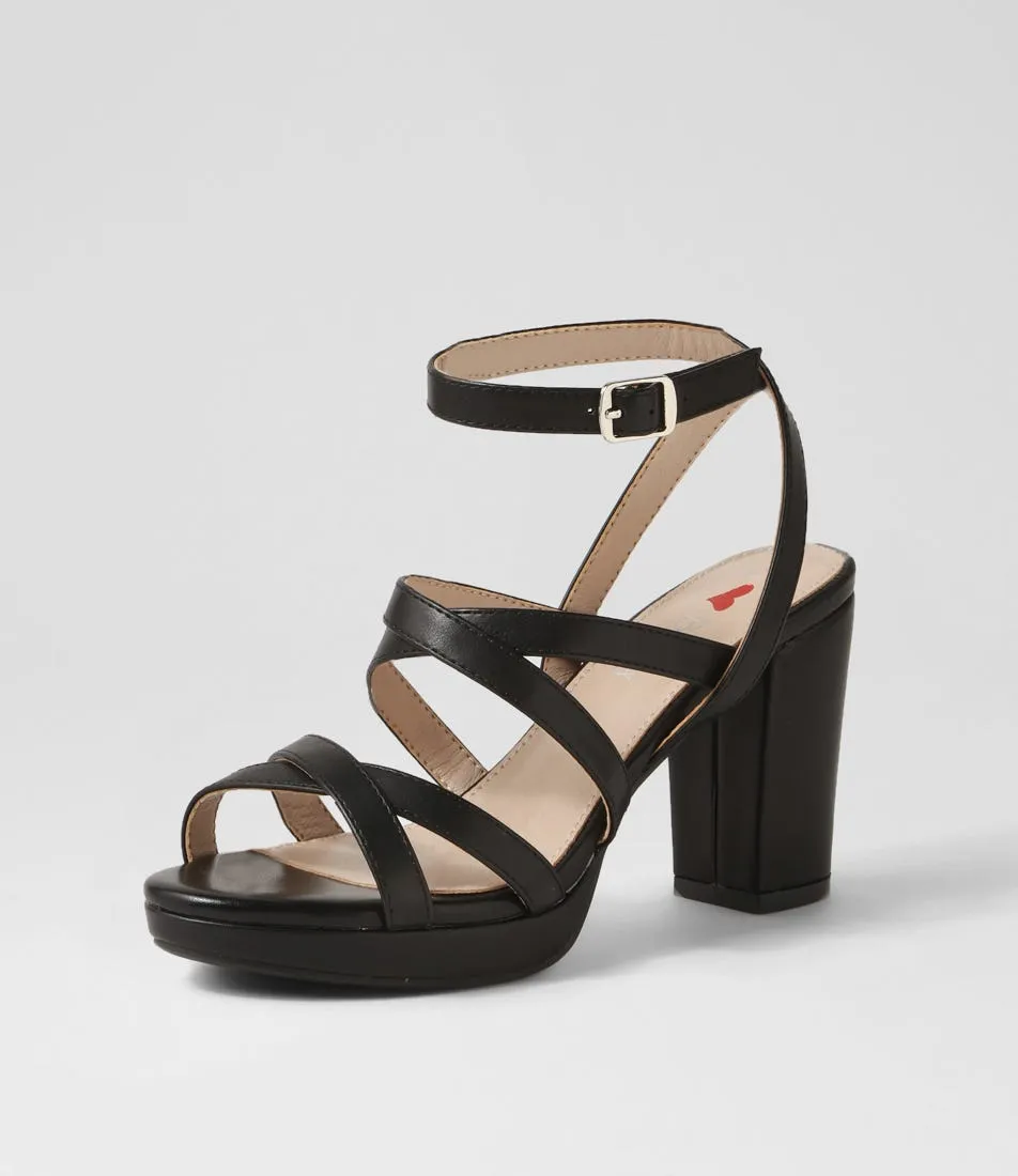 I LOVE BILLY Braskie Black Sandals