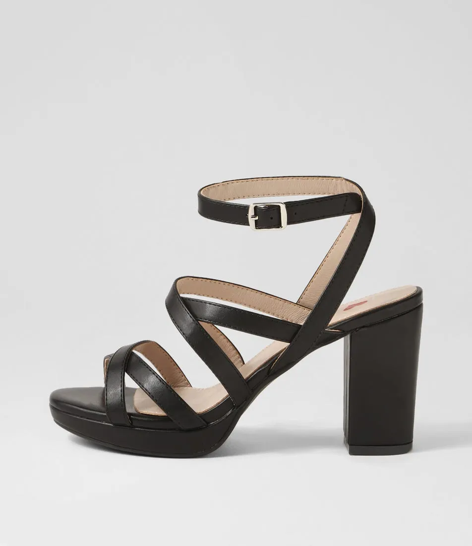 I LOVE BILLY Braskie Black Sandals