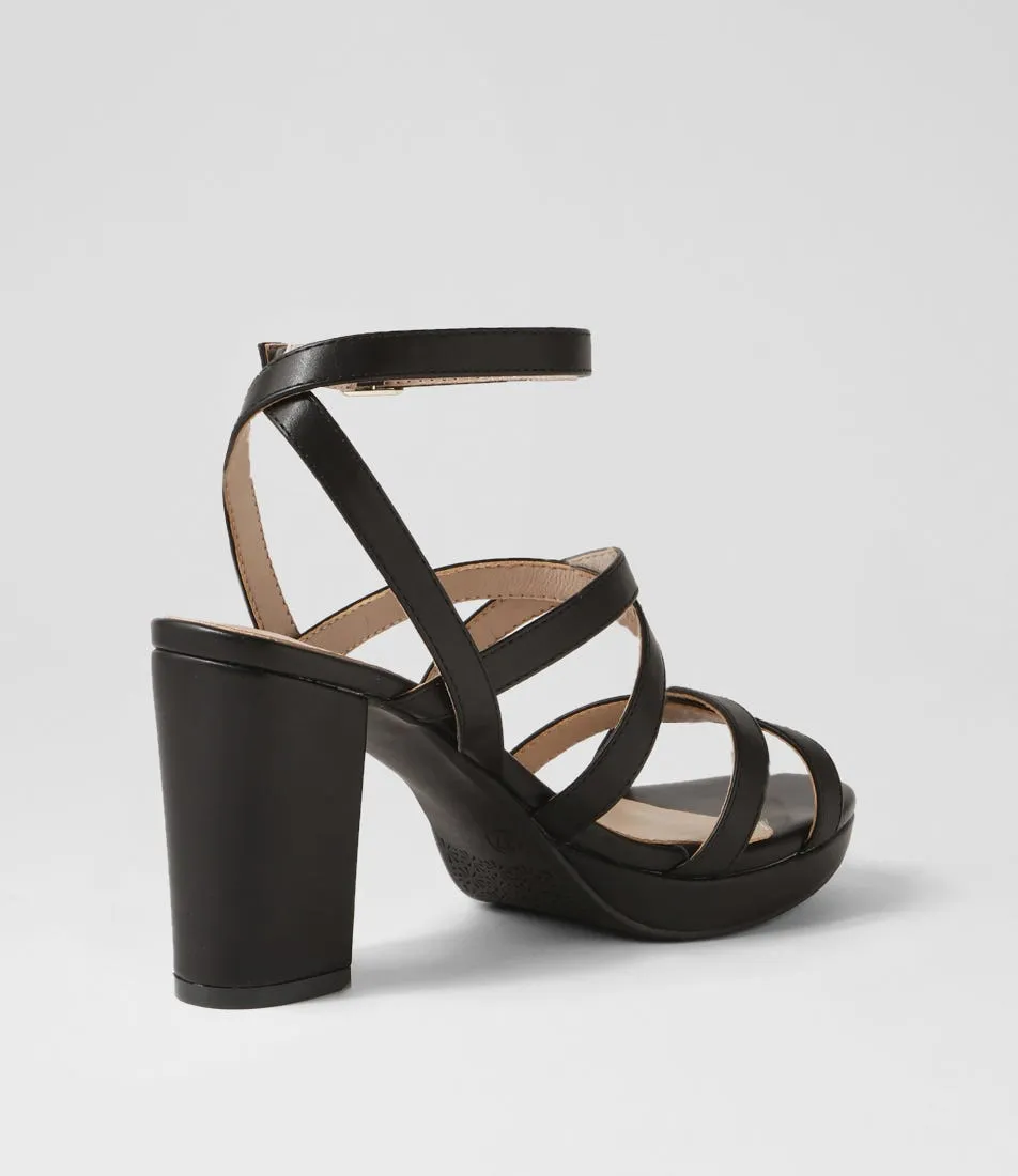 I LOVE BILLY Braskie Black Sandals