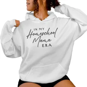 In My Homeschool Mama Era Homeschooling Mom Minimalist Cute Women Hoodie