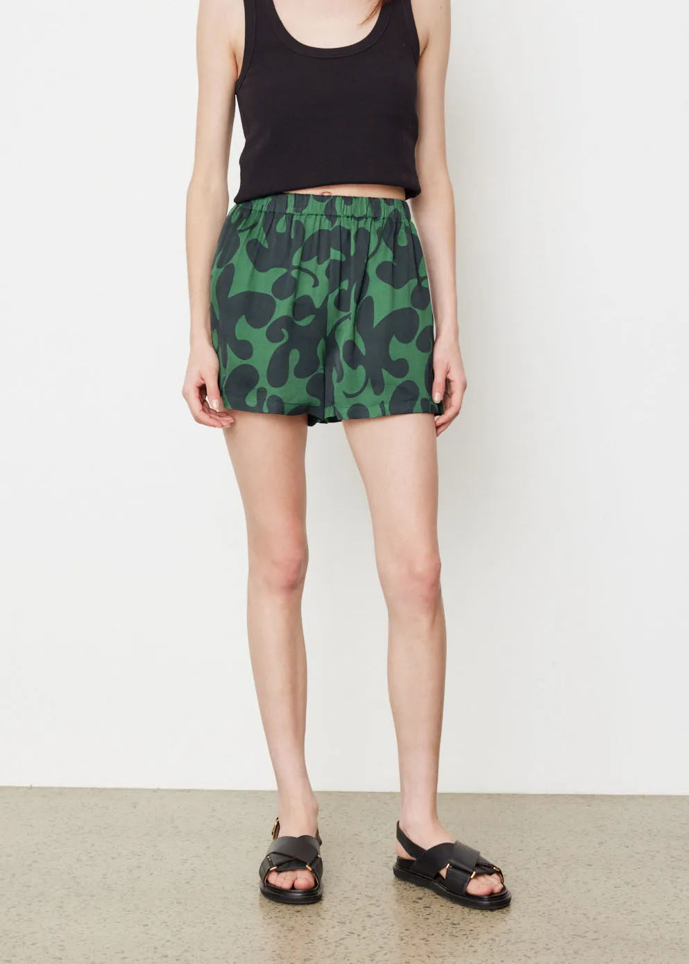 Incu Collection -  Mari Leaf Shorts - Shorts