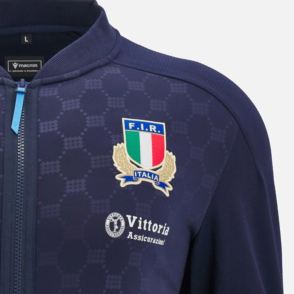 Italia rugby 2024/25 men's athleisure anthem jacket