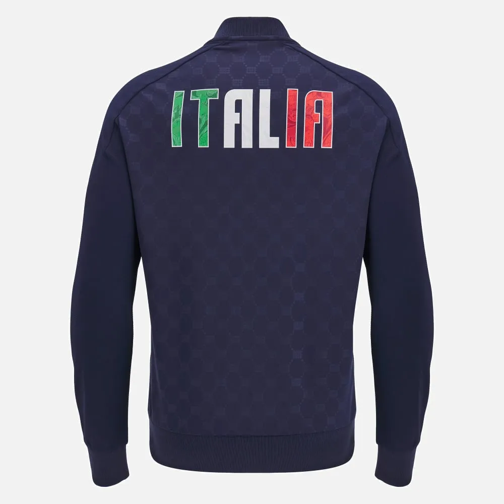 Italia rugby 2024/25 men's athleisure anthem jacket