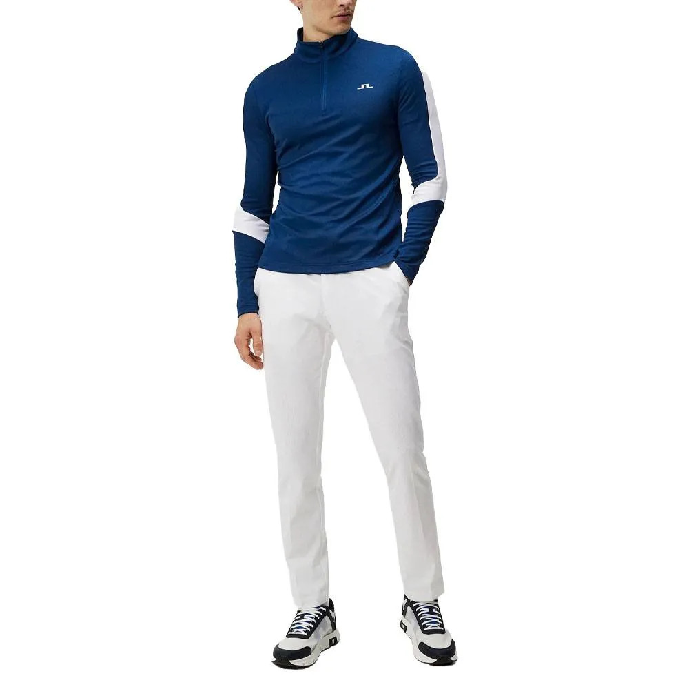 J.Lindeberg Carl Mid Layer Golf Pullover Estate Blue - SS24