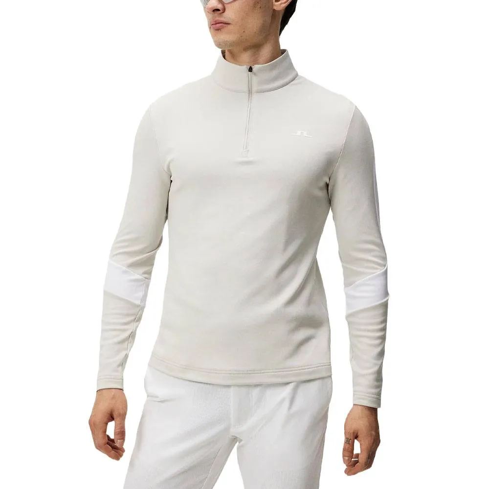 J.Lindeberg Carl Mid Layer Golf Pullover Moonbeam - SS24