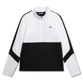 J.Lindeberg Carl Mid Layer Golf Pullover White - SS24