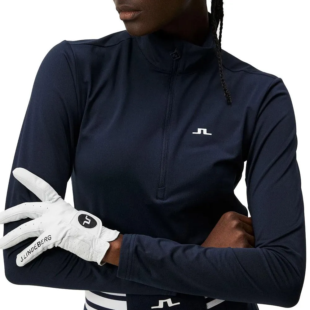 J.Lindeberg Lauryn Half zip Mid Layer Golf Pullover JL Navy - SS24 Women