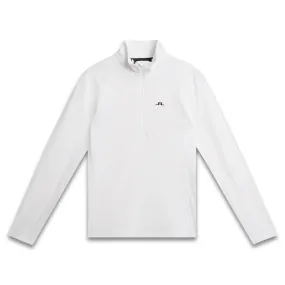 J.Lindeberg Lauryn Half zip Mid Layer Golf Pullover White - SS24 Women