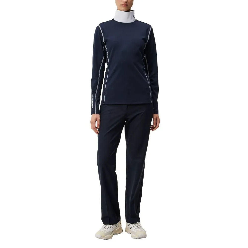 J.Lindeberg Powderhorn Mid Layer Golf Pullover JL Navy - FW23 Women