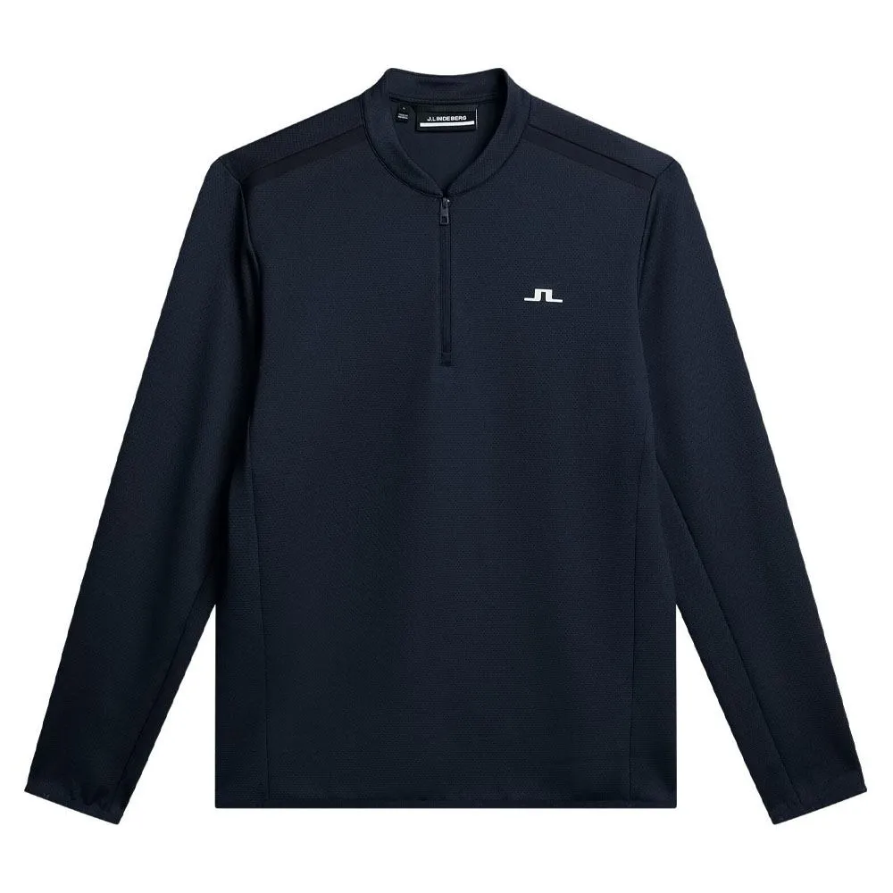 J.Lindeberg Tech Bridge Mid Layer Golf Pullover JL Navy - SS24