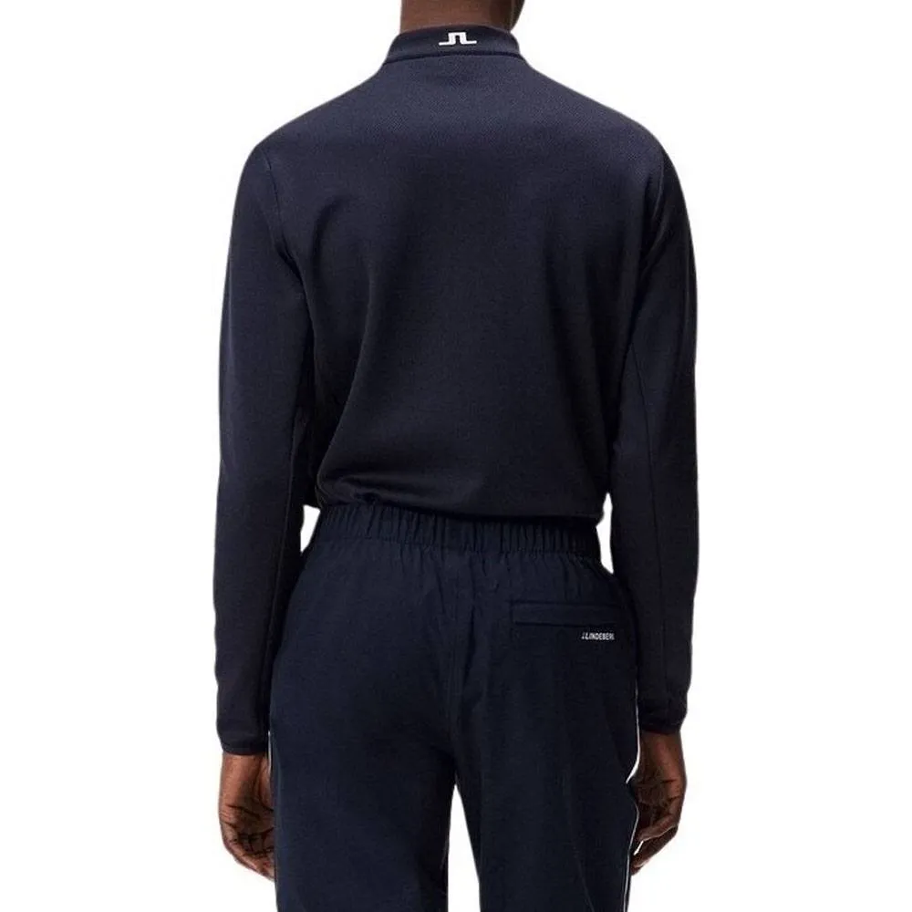 J.Lindeberg Tech Bridge Mid Layer Golf Pullover JL Navy - SS24