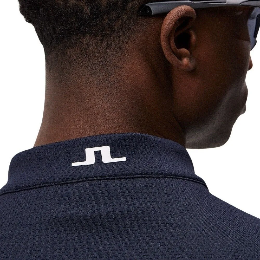 J.Lindeberg Tech Bridge Mid Layer Golf Pullover JL Navy - SS24