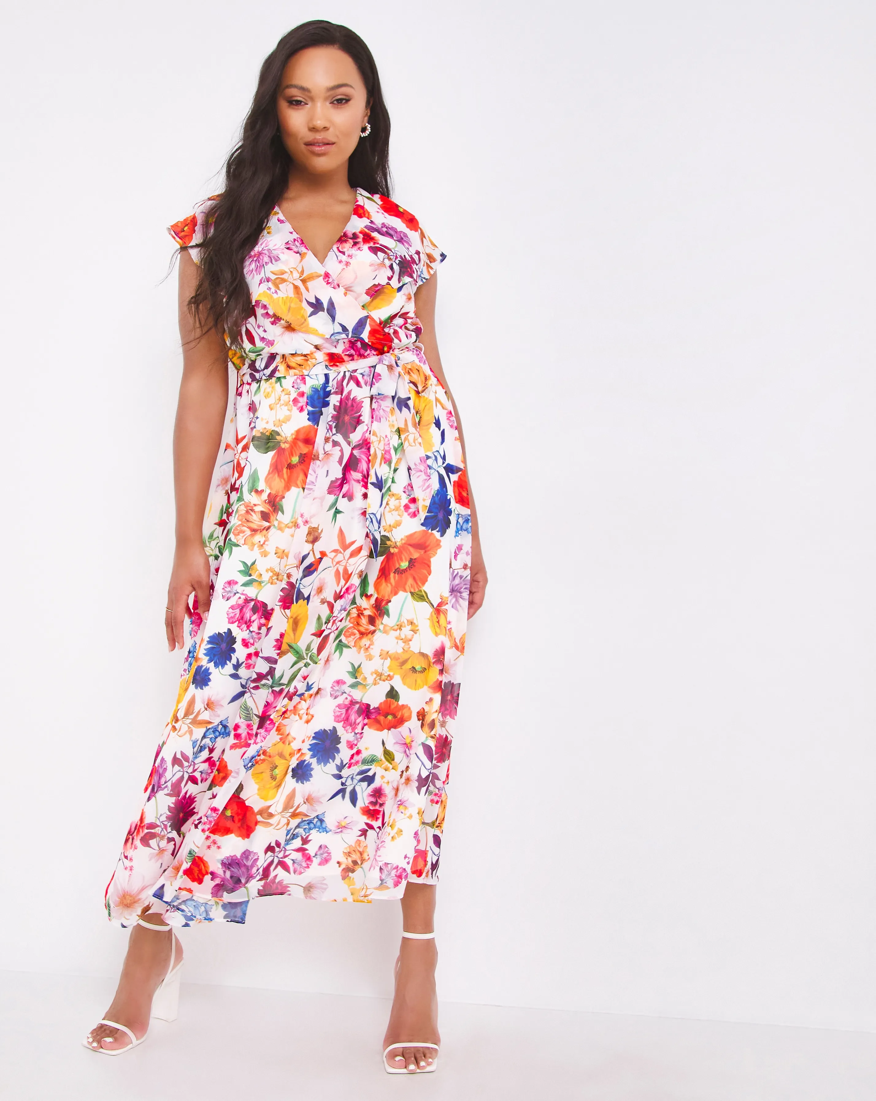 Joanna Hope Floral Wrap Maxi Dress | Simply Be