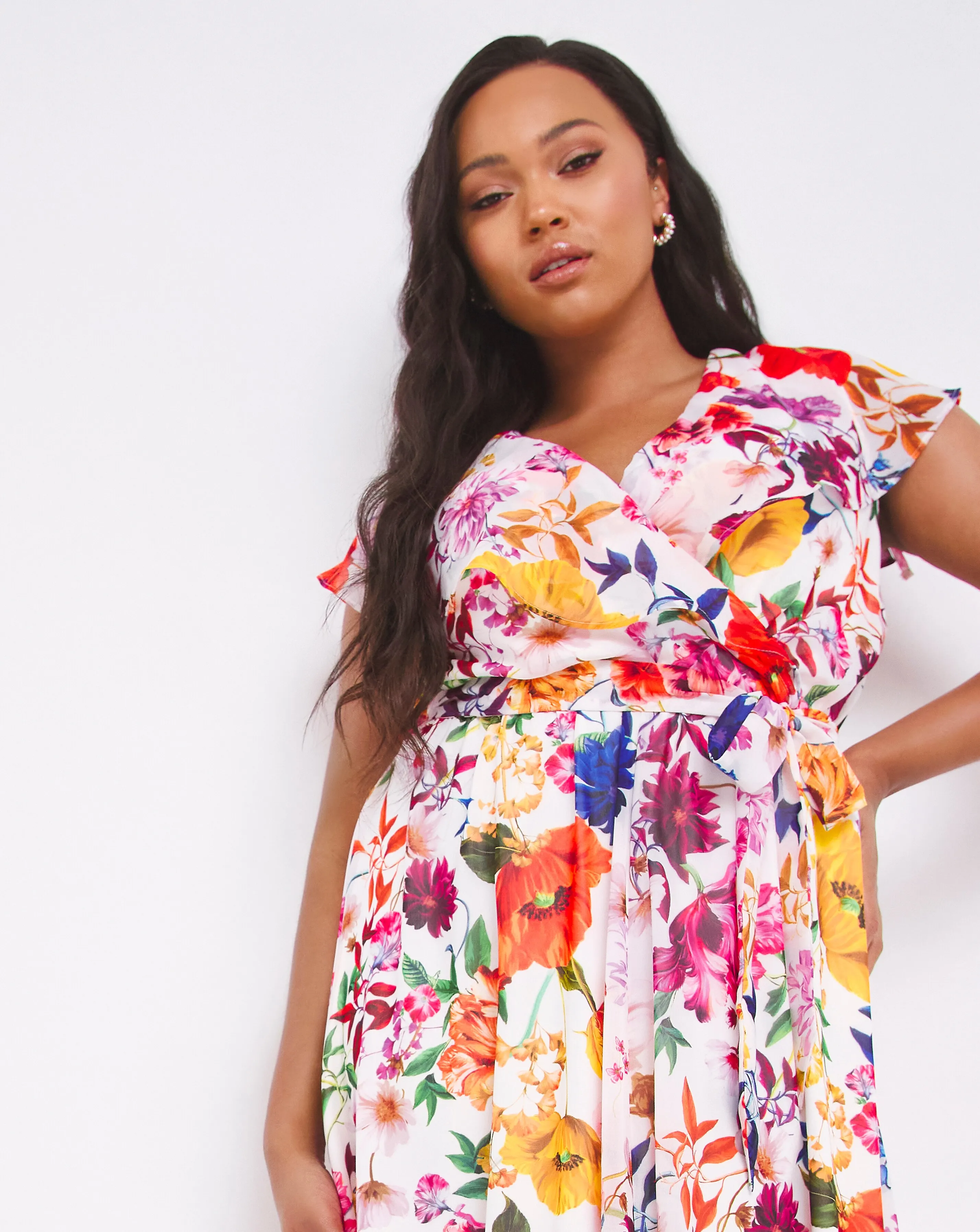 Joanna Hope Floral Wrap Maxi Dress | Simply Be