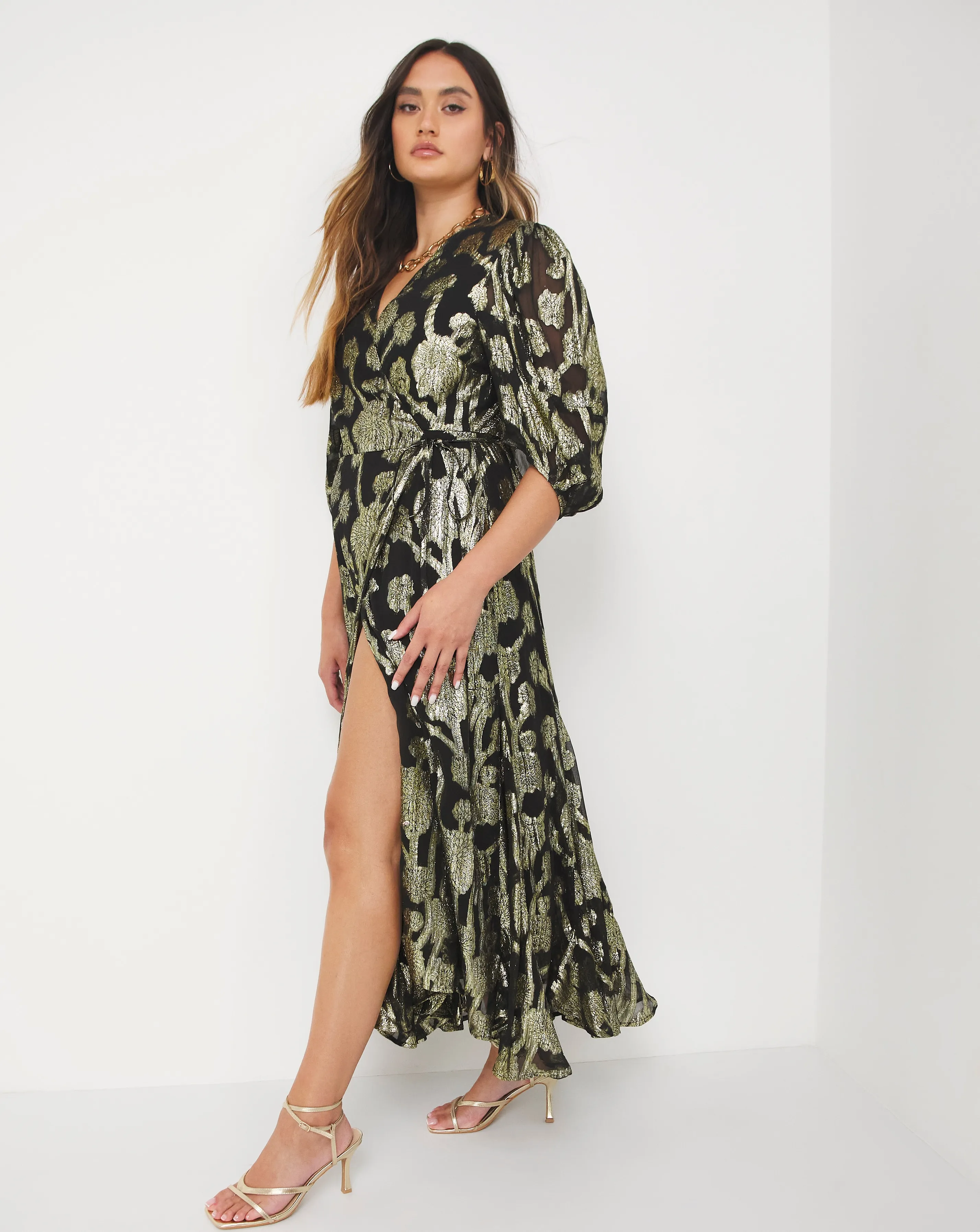 Joanna Hope Jacquard Wrap Dress | Simply Be