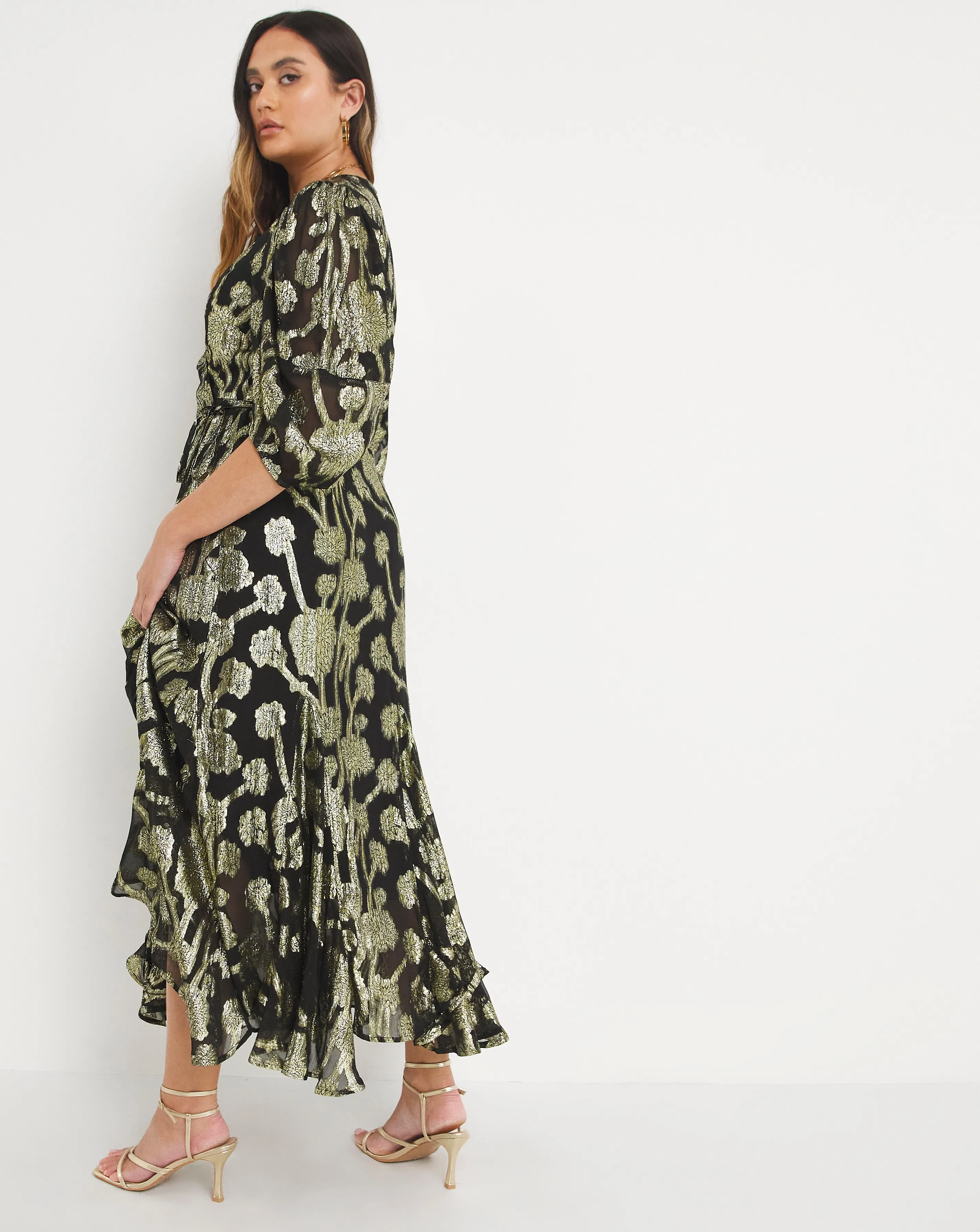 Joanna Hope Jacquard Wrap Dress | Simply Be