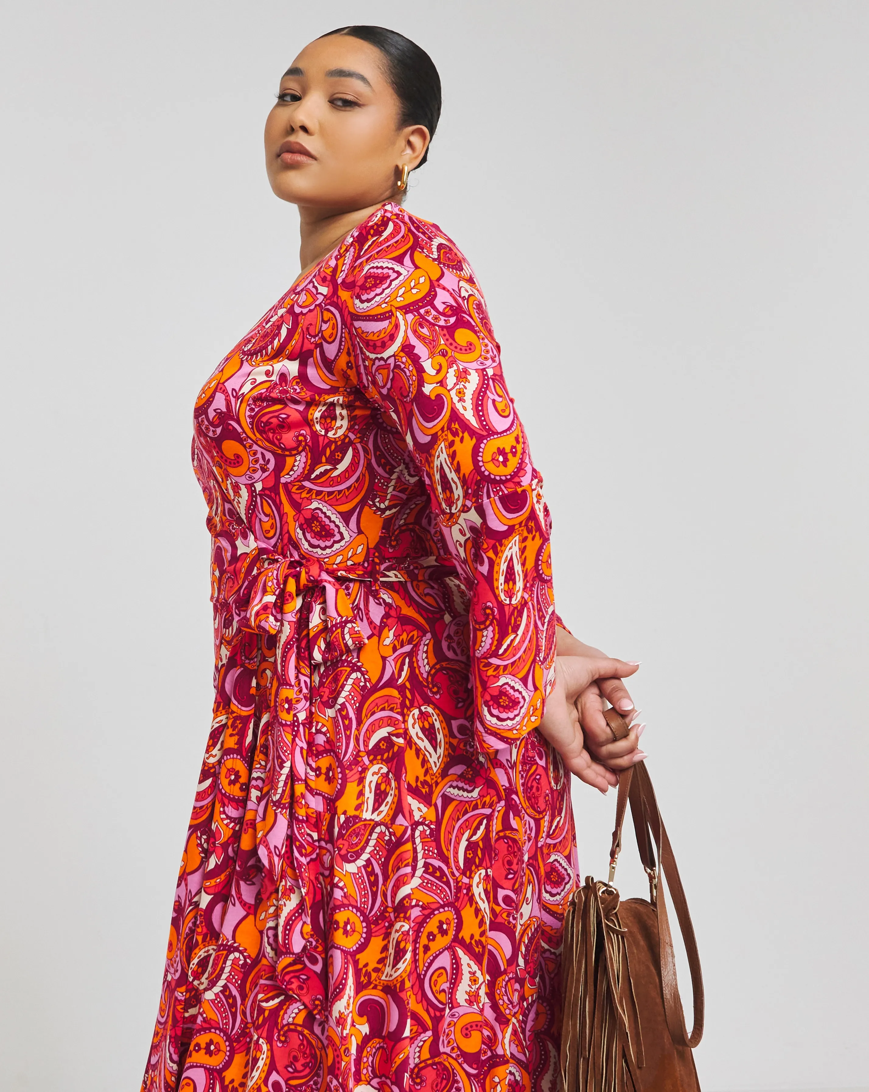 Joe Browns Jersey Paisley Print Wrap Dress | Simply Be