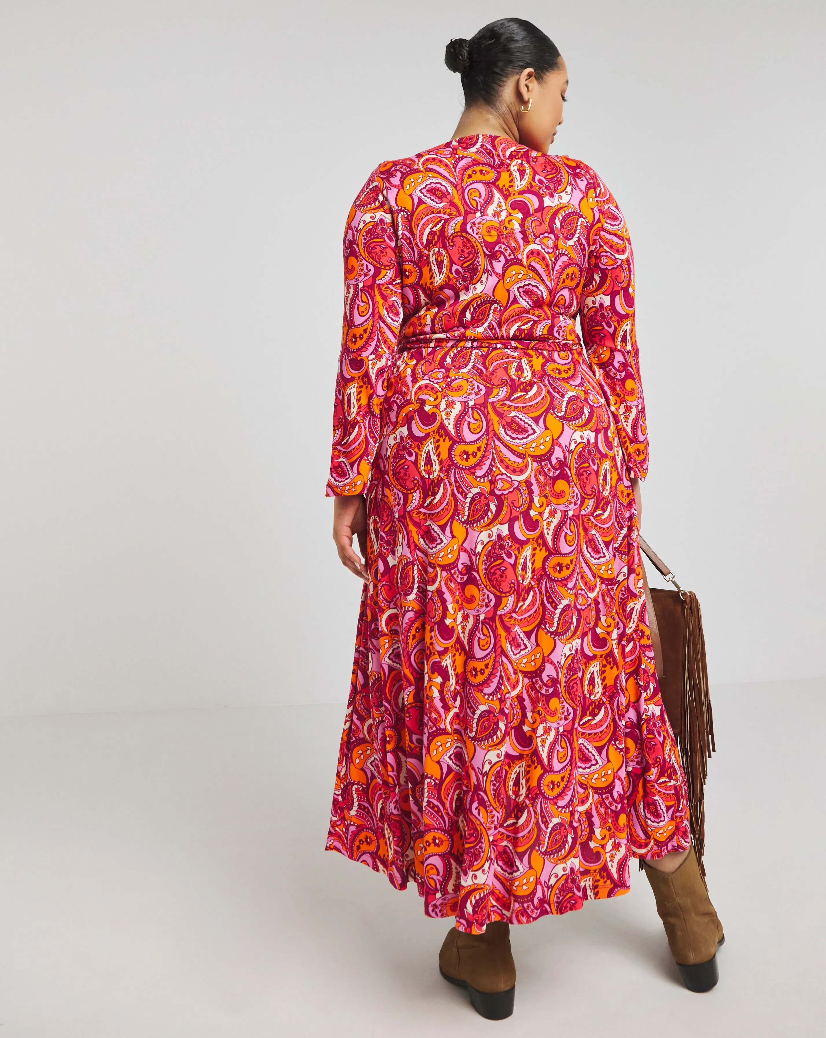 Joe Browns Jersey Paisley Print Wrap Dress | Simply Be