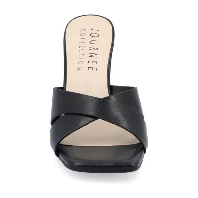 Journee Collection Womens Chazz Heeled Sandals