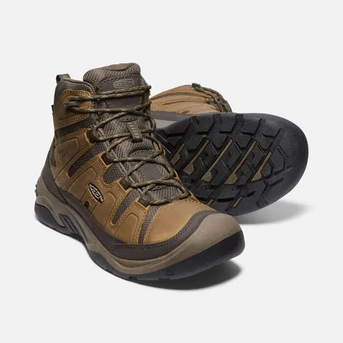 Keen Circadia Mens Waterproof Boot - Bison/Brindle