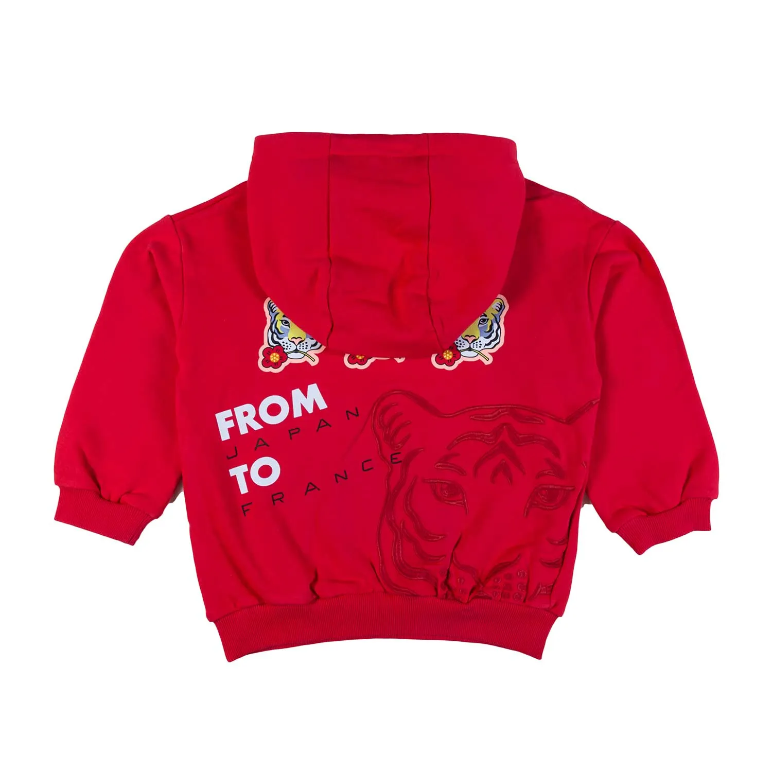 Kenzo Strawberry Red Hoodie For Little Girls And Teens