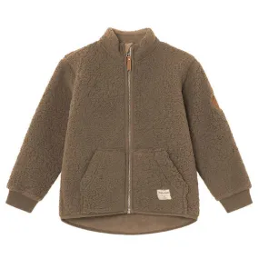 Kids Mini A Ture Child Saleh Teddyfleece Jacket Morel - Grey