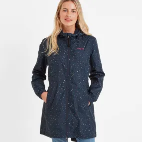 Kilnsey Womens Waterproof Jacket - Dark Indigo Scattered Star