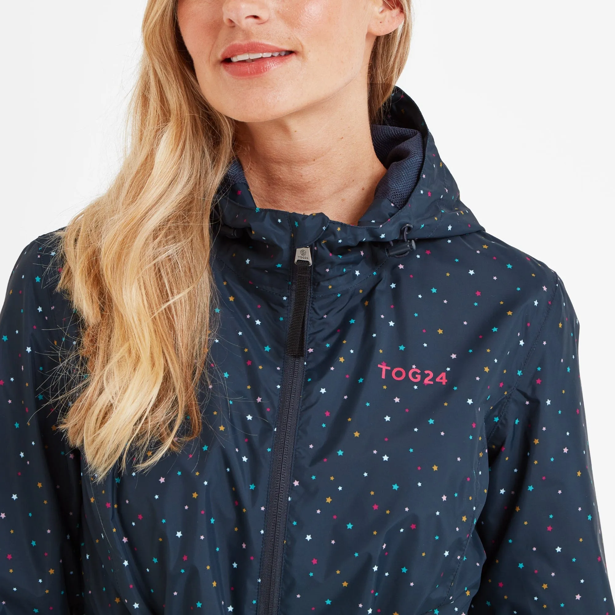 Kilnsey Womens Waterproof Jacket - Dark Indigo Scattered Star