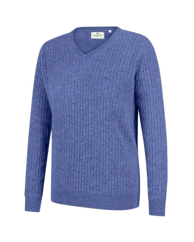 Lauder Ladies Cable Pullover by Hoggs of Fife | Hoggs of Fife