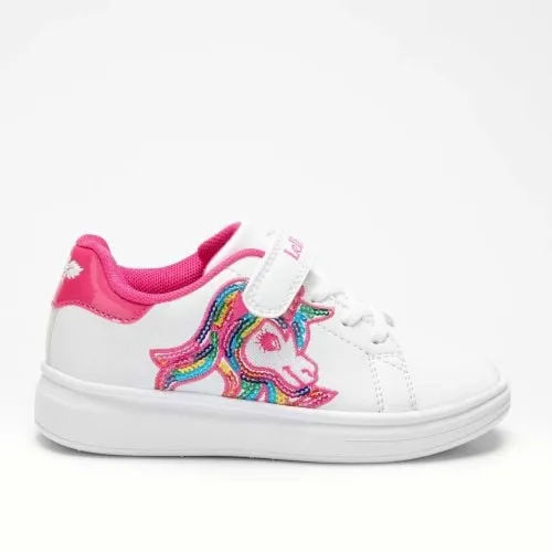 Lelli Kelly Girl's Unicorn Strap Trainers | White LK5814 (AA01)