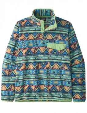 Lightweight Synchilla Snap-T Fleece Pullover - High Hopes Geo: Salamder Green