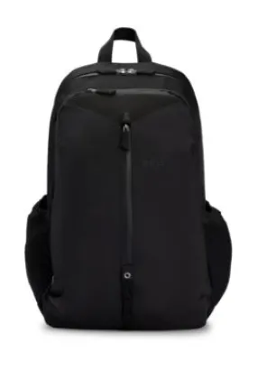 Logo-trimmed backpack with net side pockets