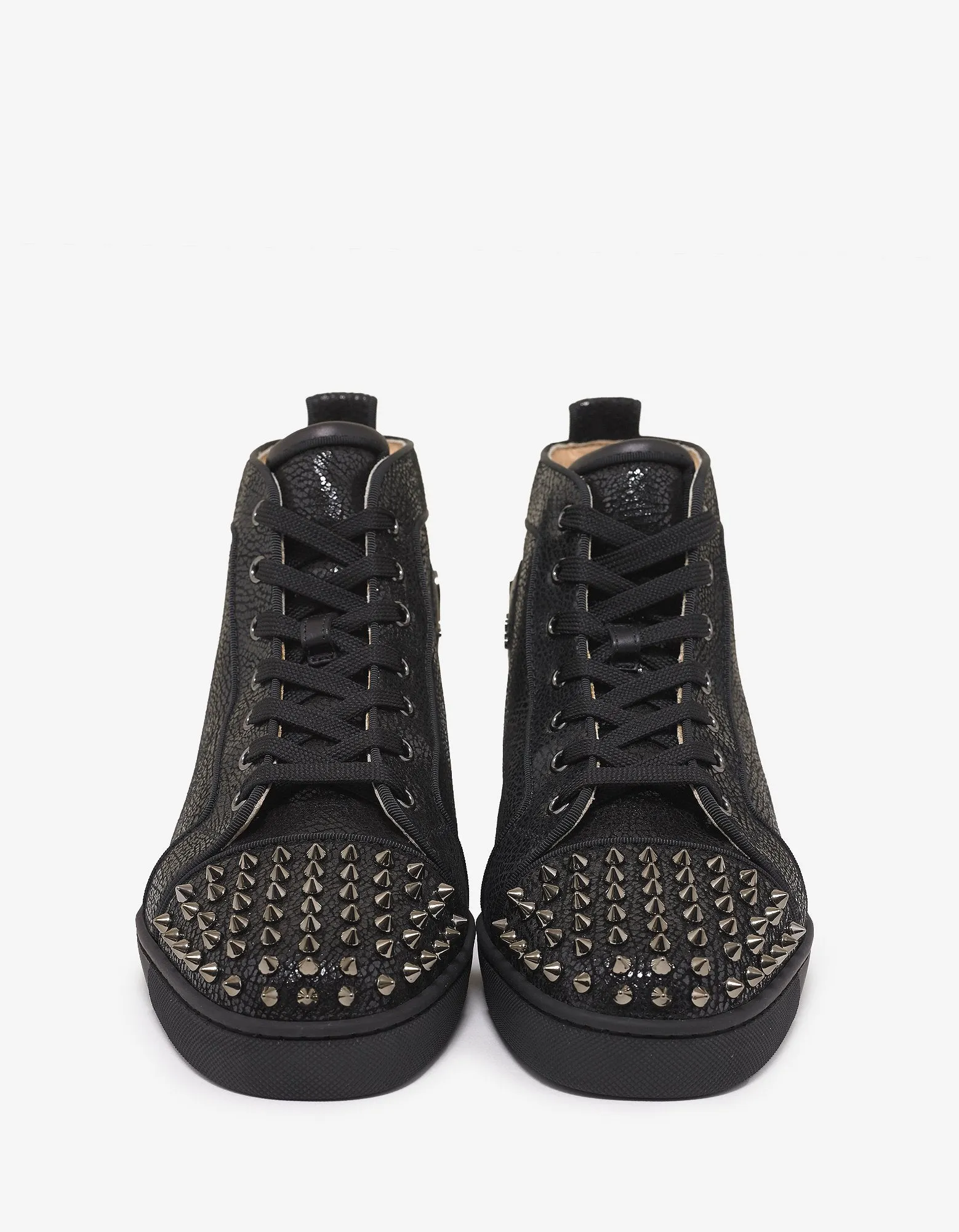 Lou Spikes Orlato Crosta Wax High Top Trainers -