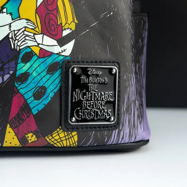 Loungefly x The Nightmare Before Christmas Zero, Jack and Sally Graveyard Scene Mini Backpack