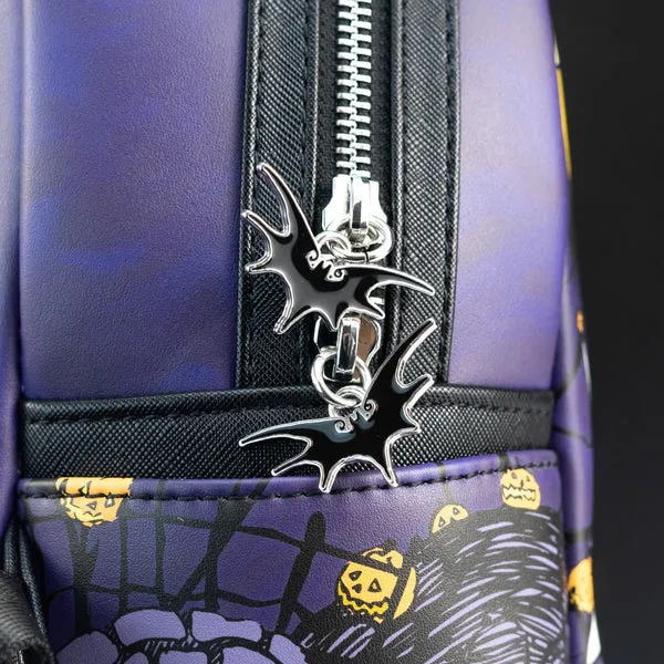 Loungefly x The Nightmare Before Christmas Zero, Jack and Sally Graveyard Scene Mini Backpack