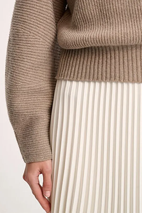 Luisa Spagnoli CAIMAN BEIGE LUREX PULLOVER