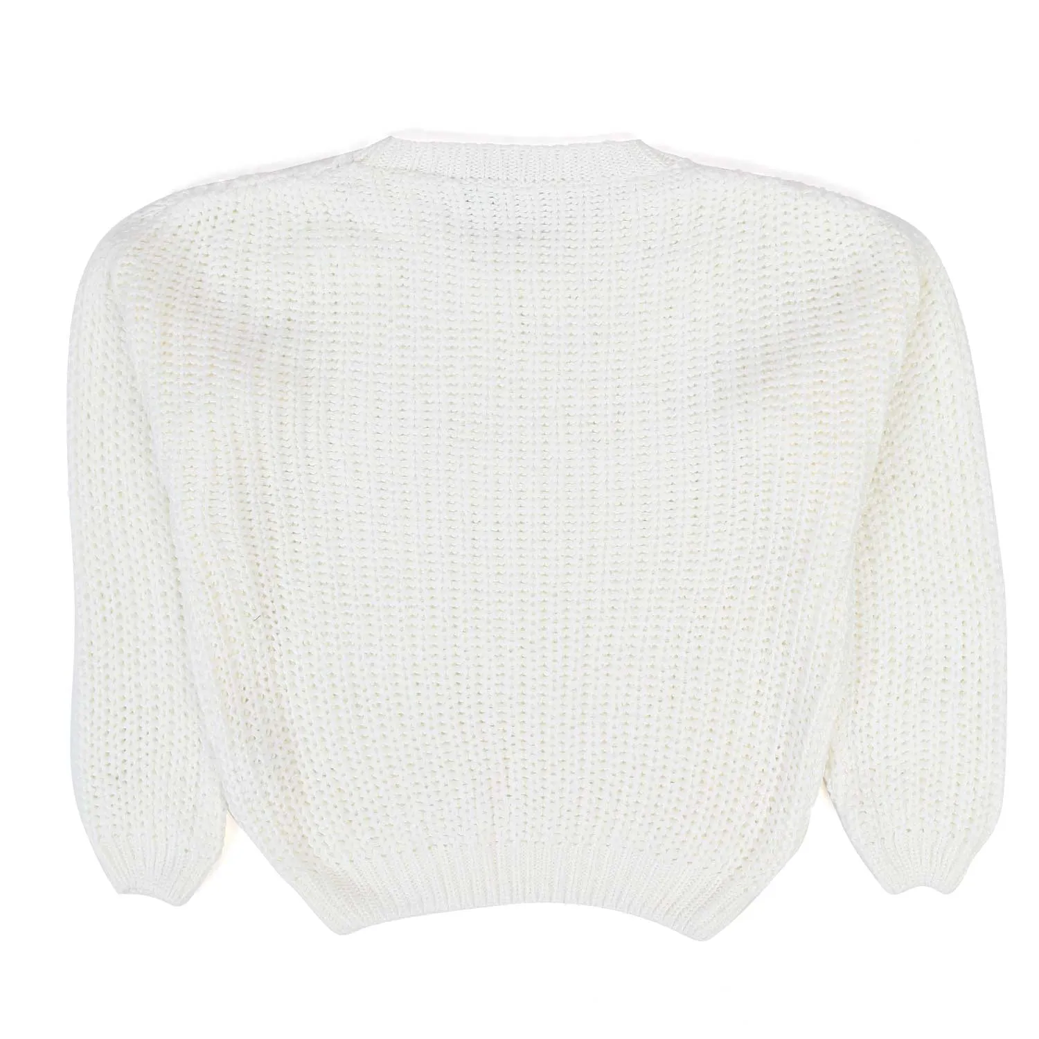 Magil White Spring Pullover For Girls And Teen