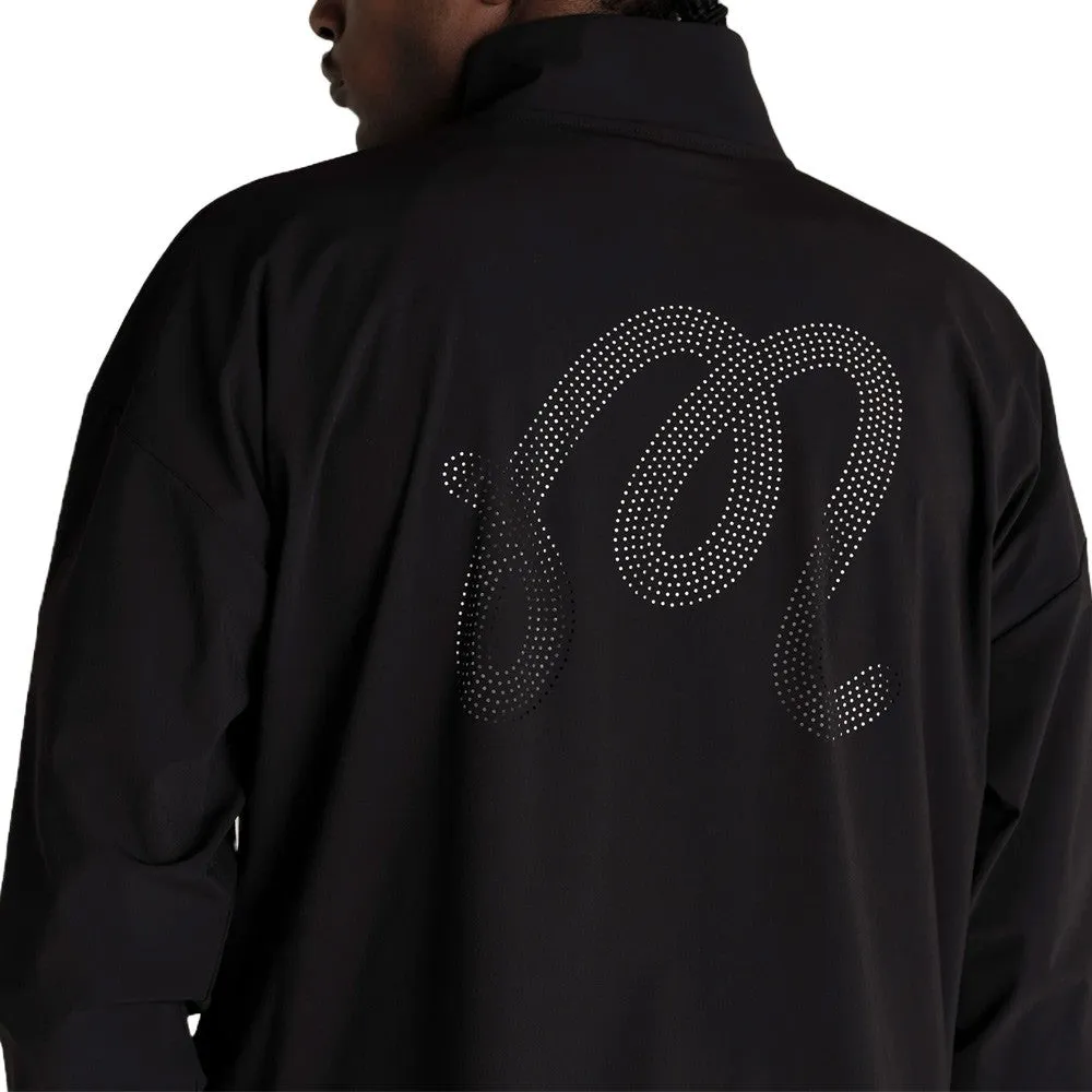 Malbon Performance Quarter Zip Shell Golf Pullover Black - SP24