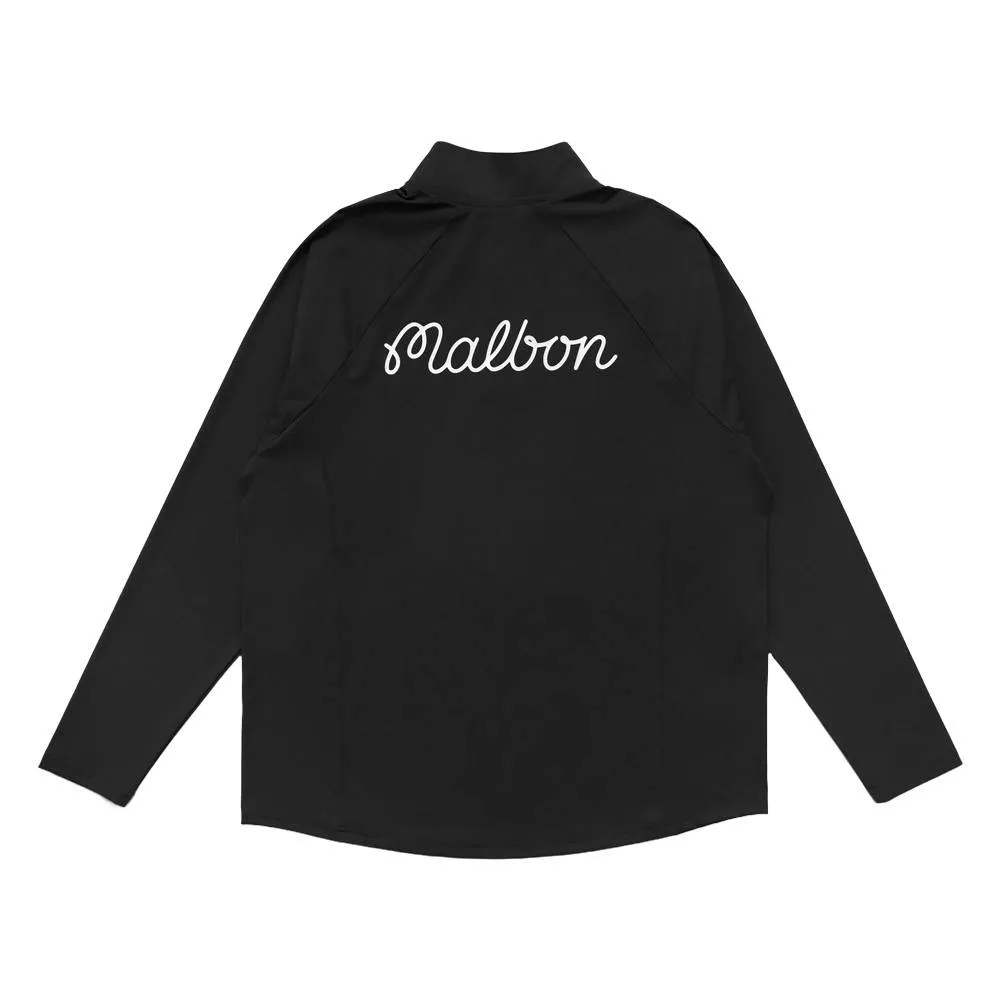 Malbon Performance Raglan Quarter Zip Golf Pullover Black - SP24