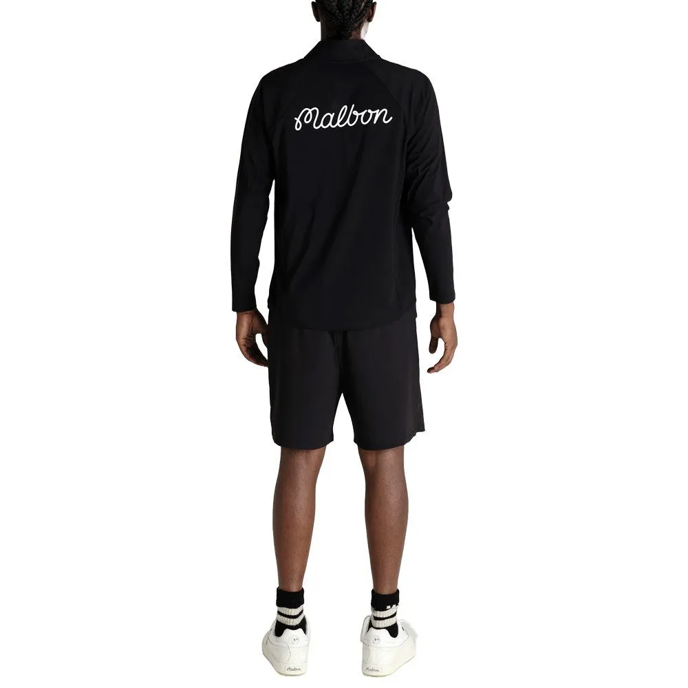 Malbon Performance Raglan Quarter Zip Golf Pullover Black - SP24