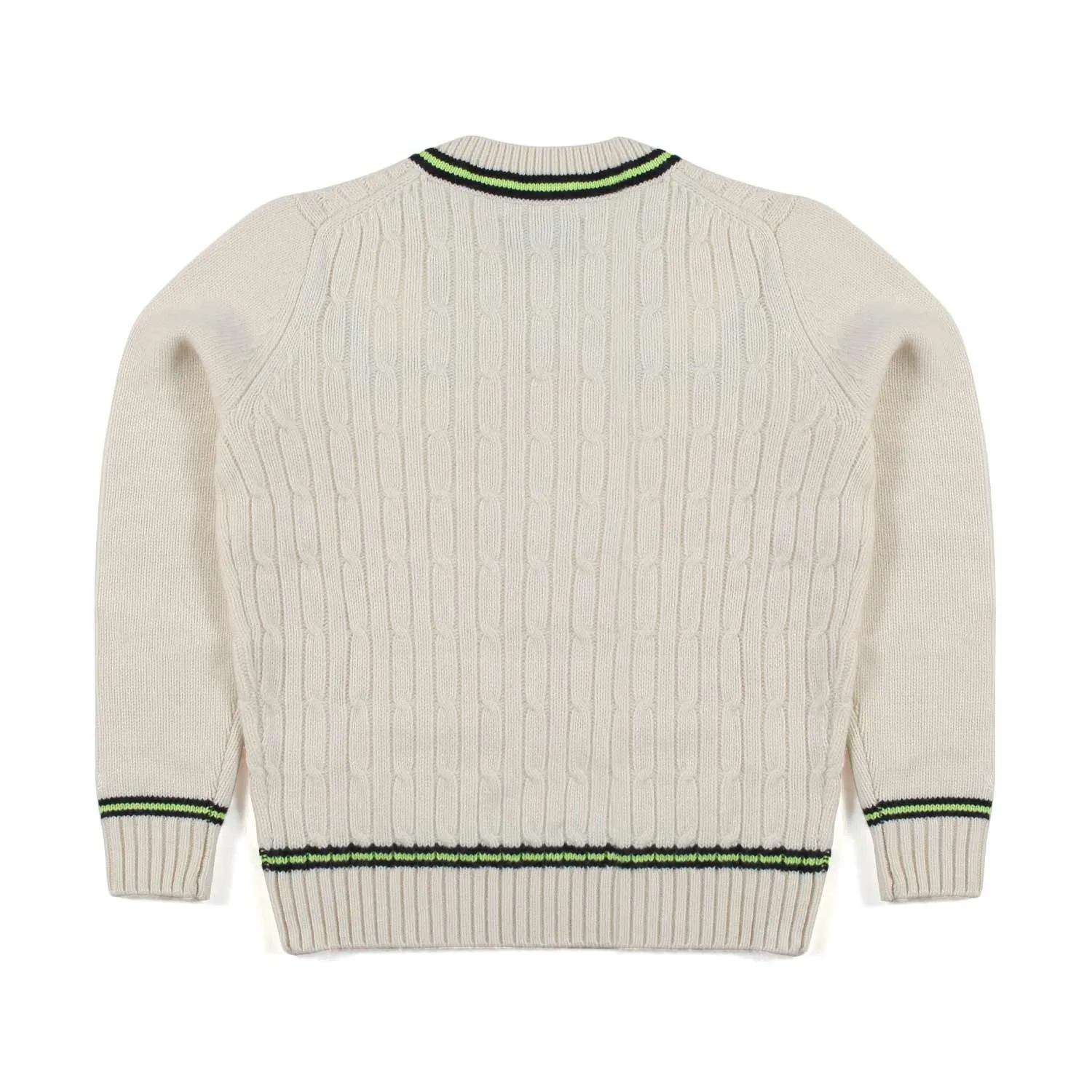 Mc2 Saint Barth Butter White Roger Pullover For Child And Teen