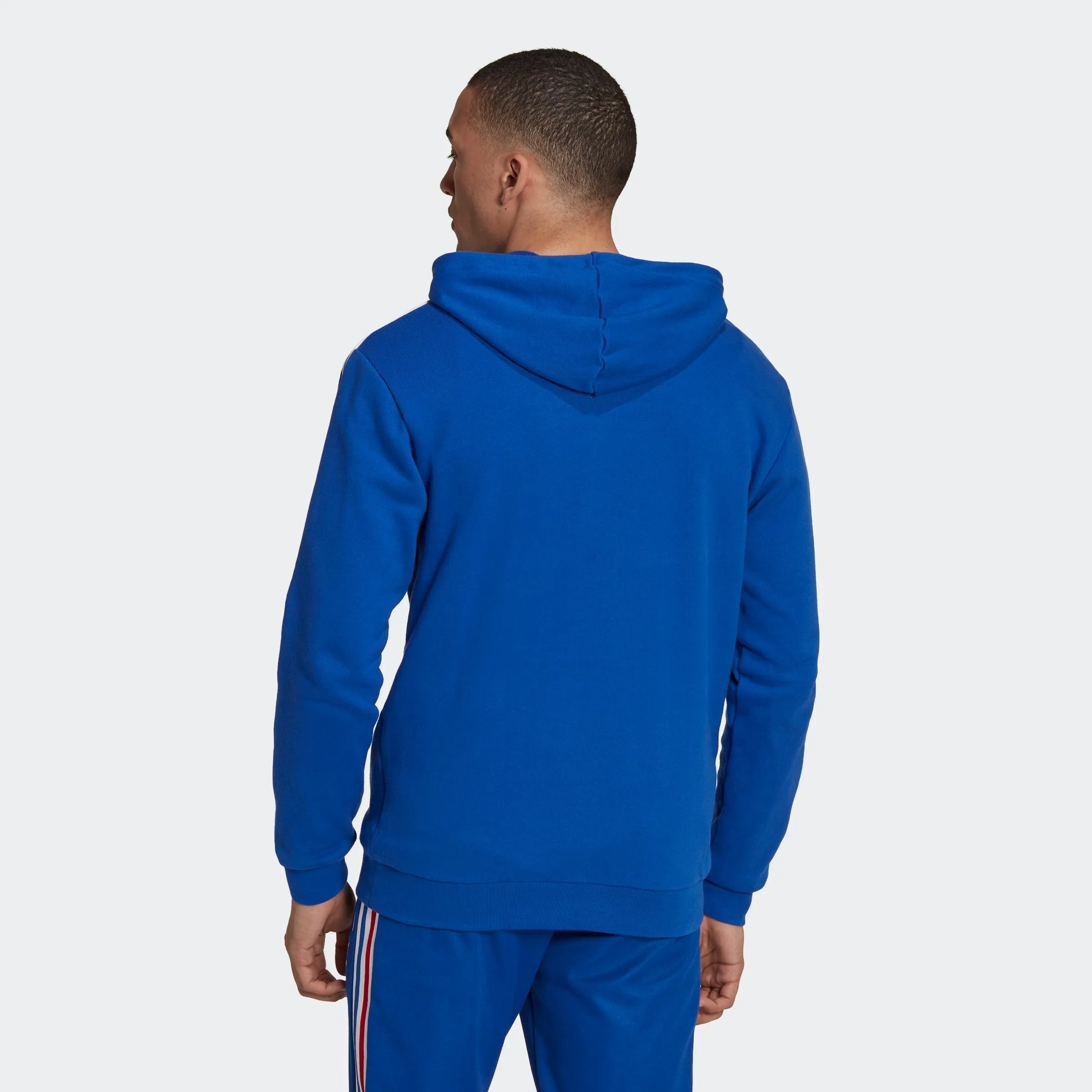 Men's adidas Originals 3-Stripes Hoodie Royal Blue