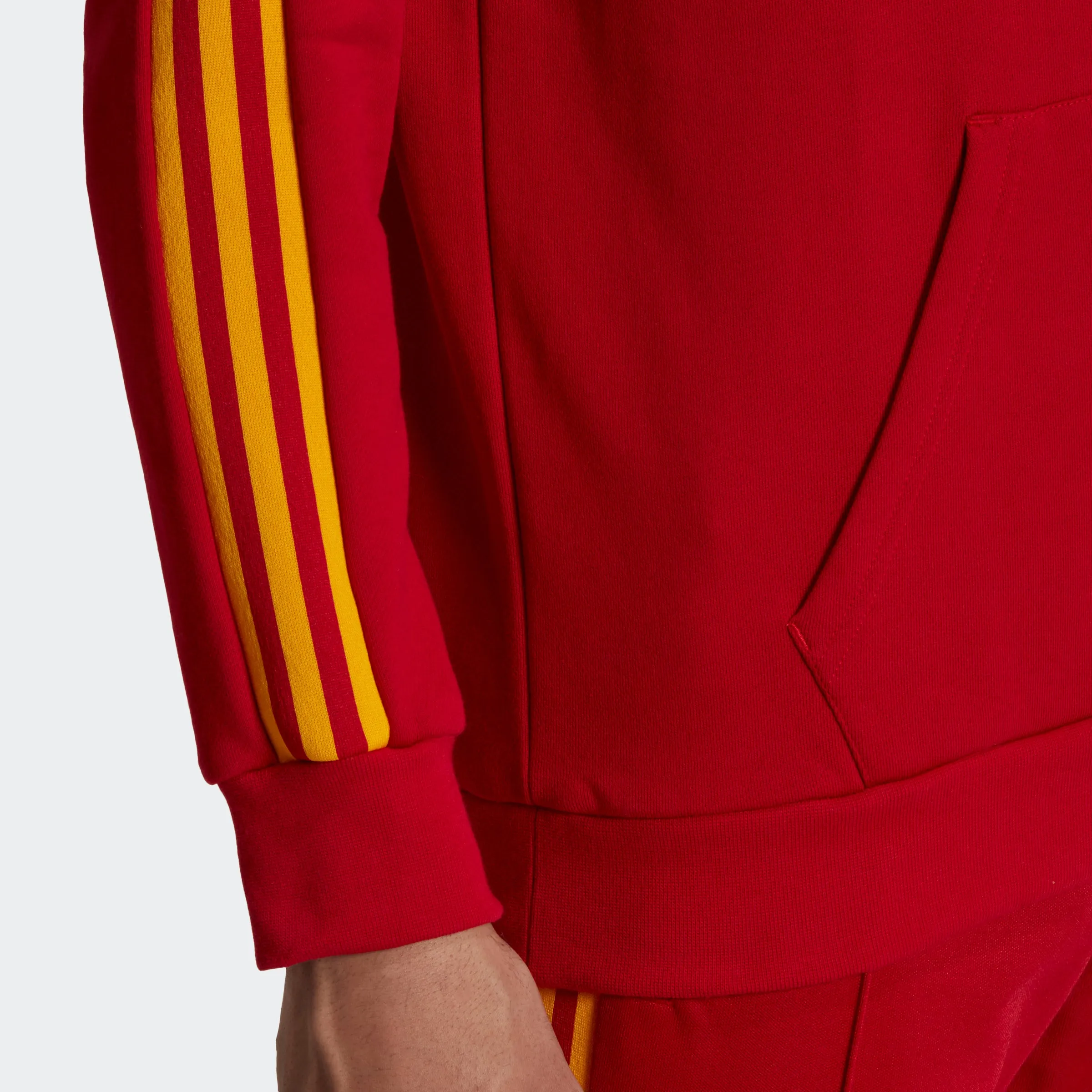 Men's adidas Originals 3-Stripes Hoodie Team Power Red