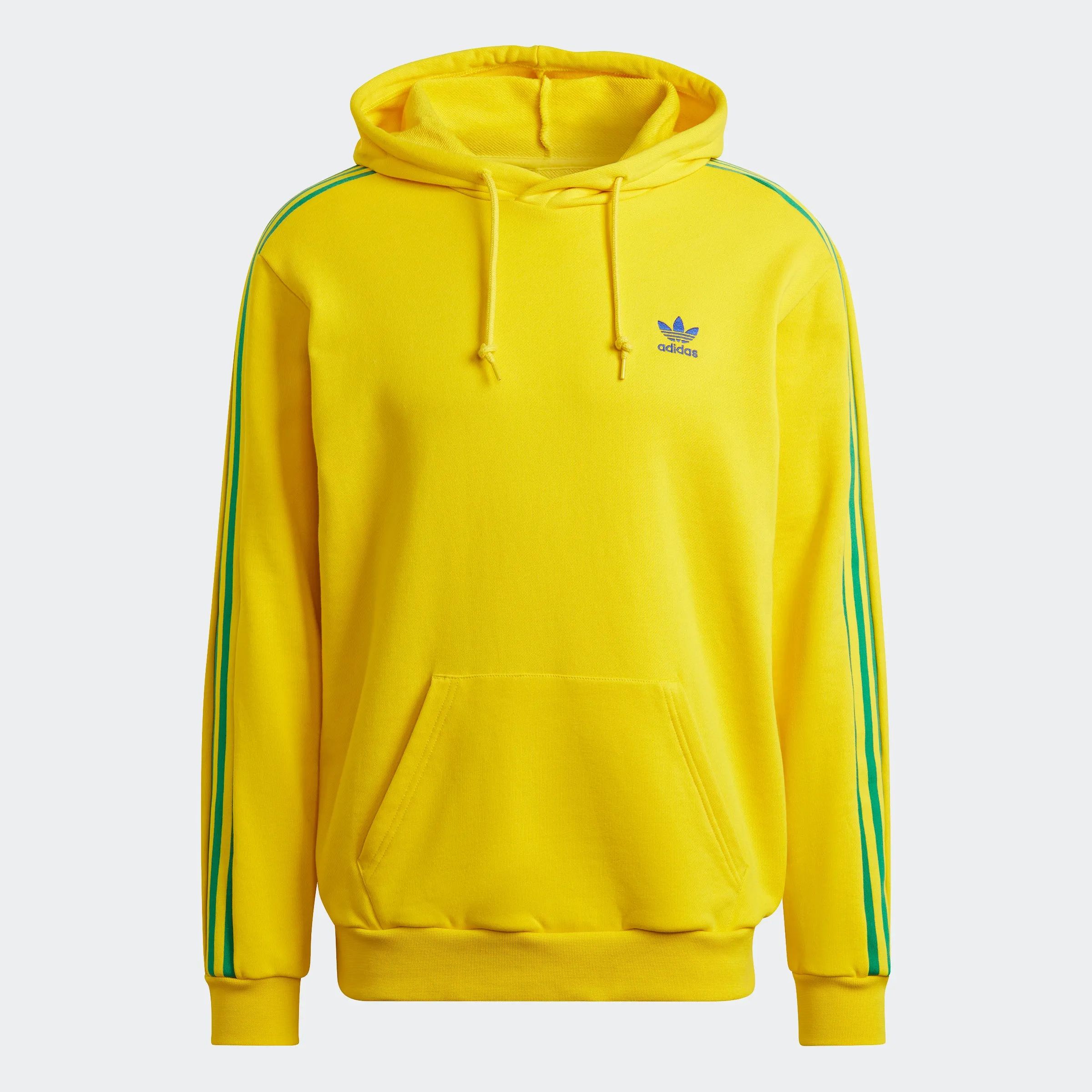 Men's adidas Originals 3-Stripes Hoodie Team Yellow