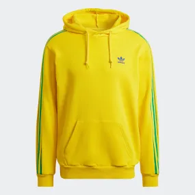 Men's adidas Originals 3-Stripes Hoodie Team Yellow