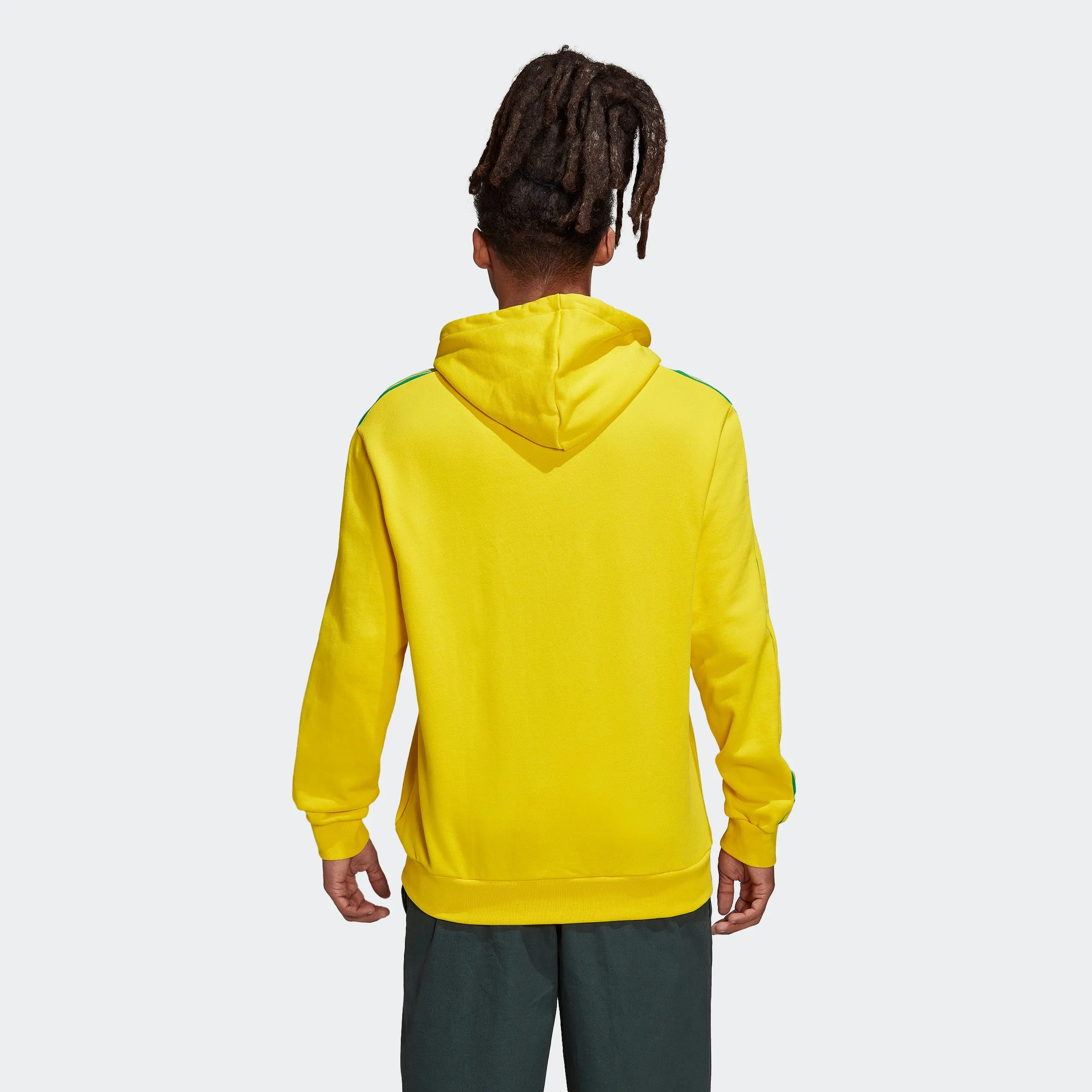 Men's adidas Originals 3-Stripes Hoodie Team Yellow