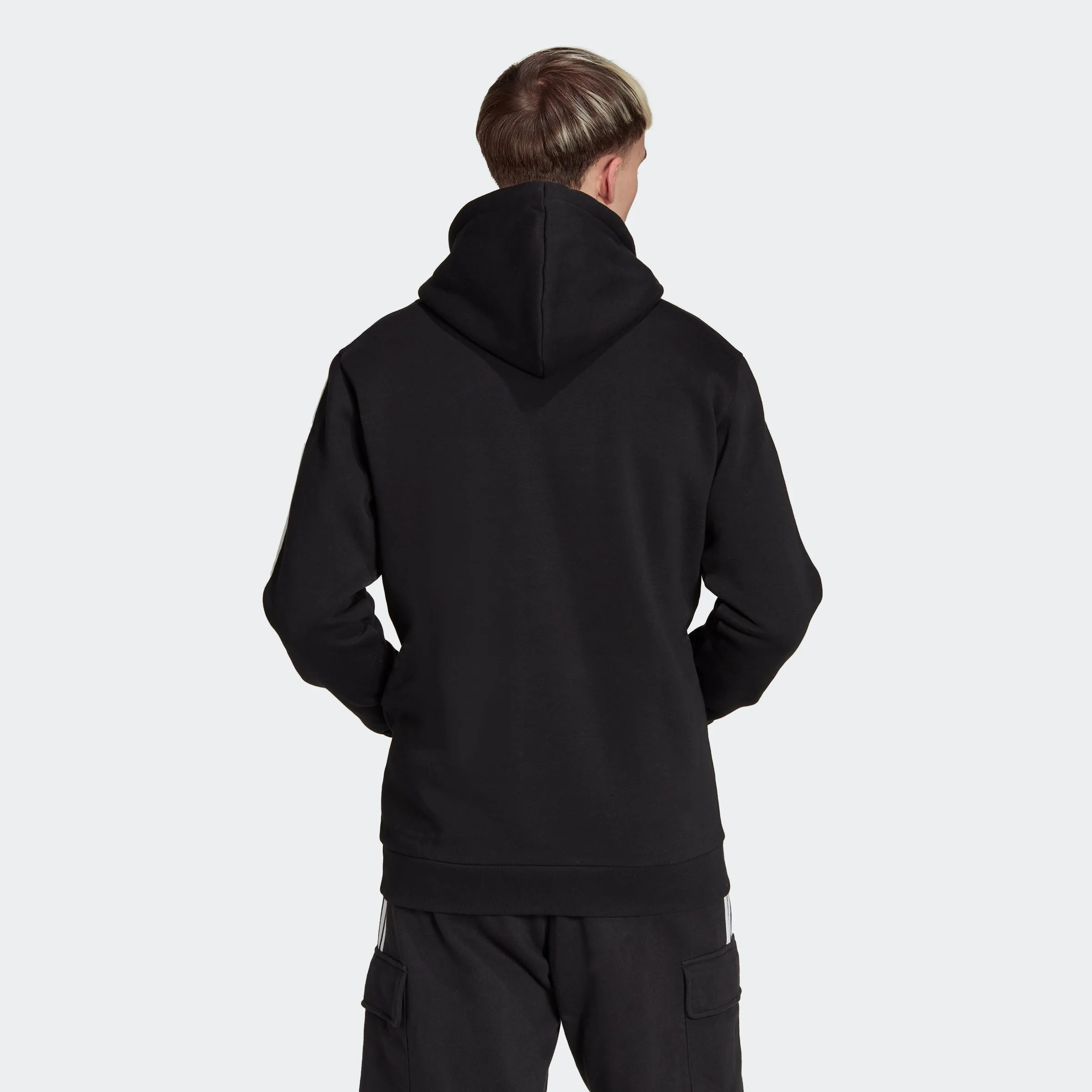 Men's adidas Originals Adicolor Classics 3-Stripes Hoodie Black