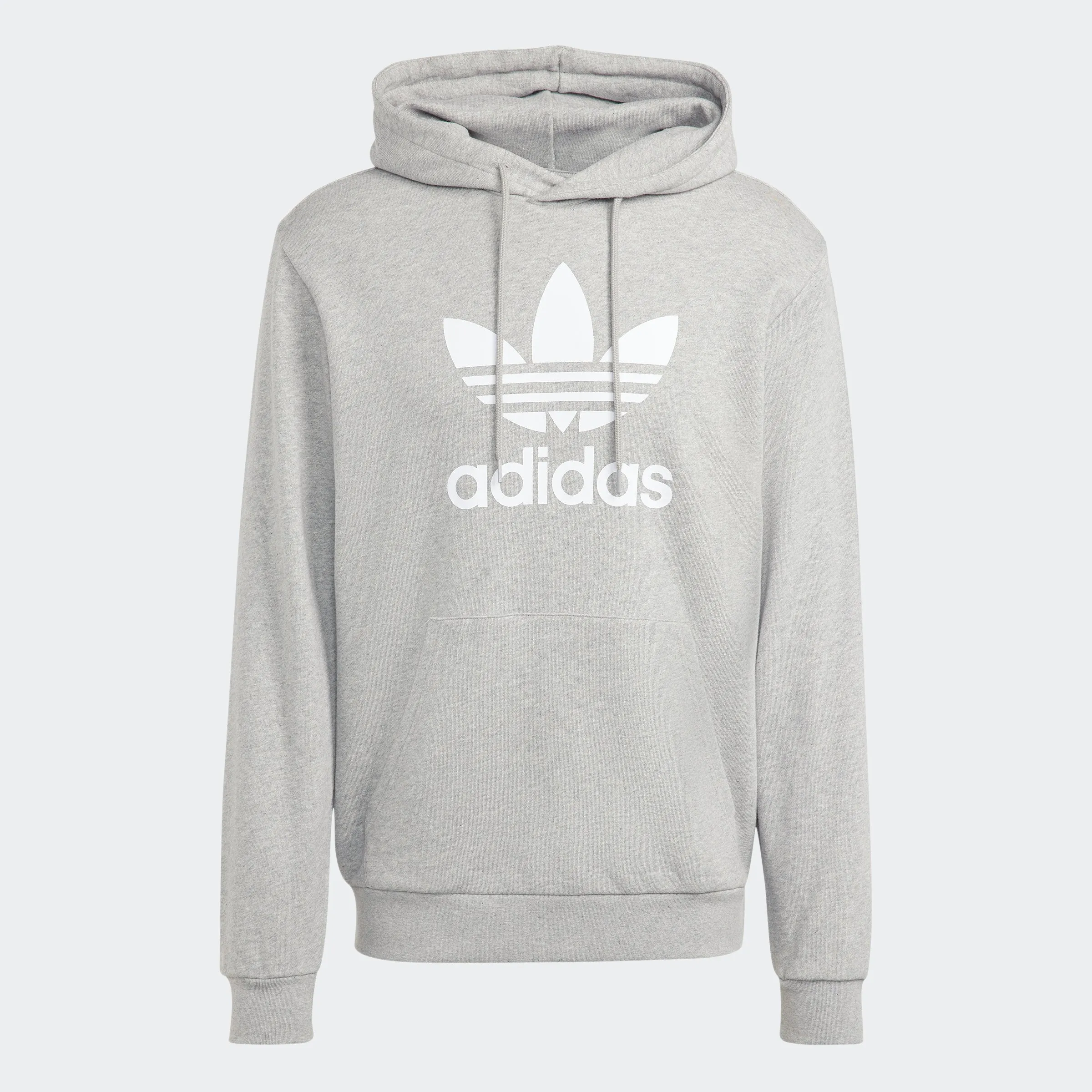 Men's adidas Originals Adicolor Classics Trefoil Hoodie Grey