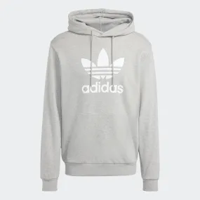 Men's adidas Originals Adicolor Classics Trefoil Hoodie Grey